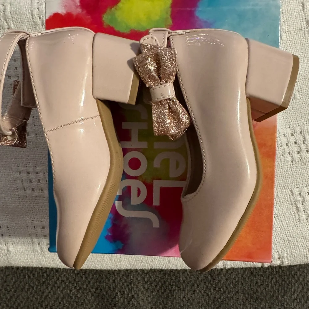 Rachel Shoes Blush Pink Bow Dress‎ Shoes